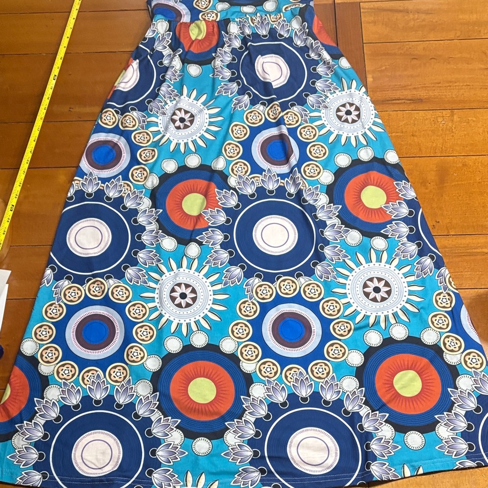 Colorful Soft Maxi Skirt, Medium